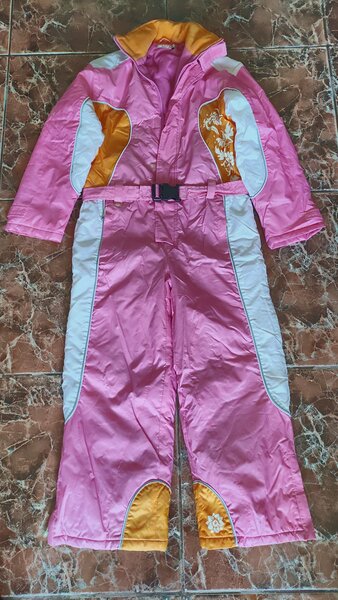 Vand costum de schi culoare roz sidefat