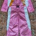 Vand costum de schi culoare roz sidefat