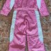 Vand costum de schi culoare roz sidefat